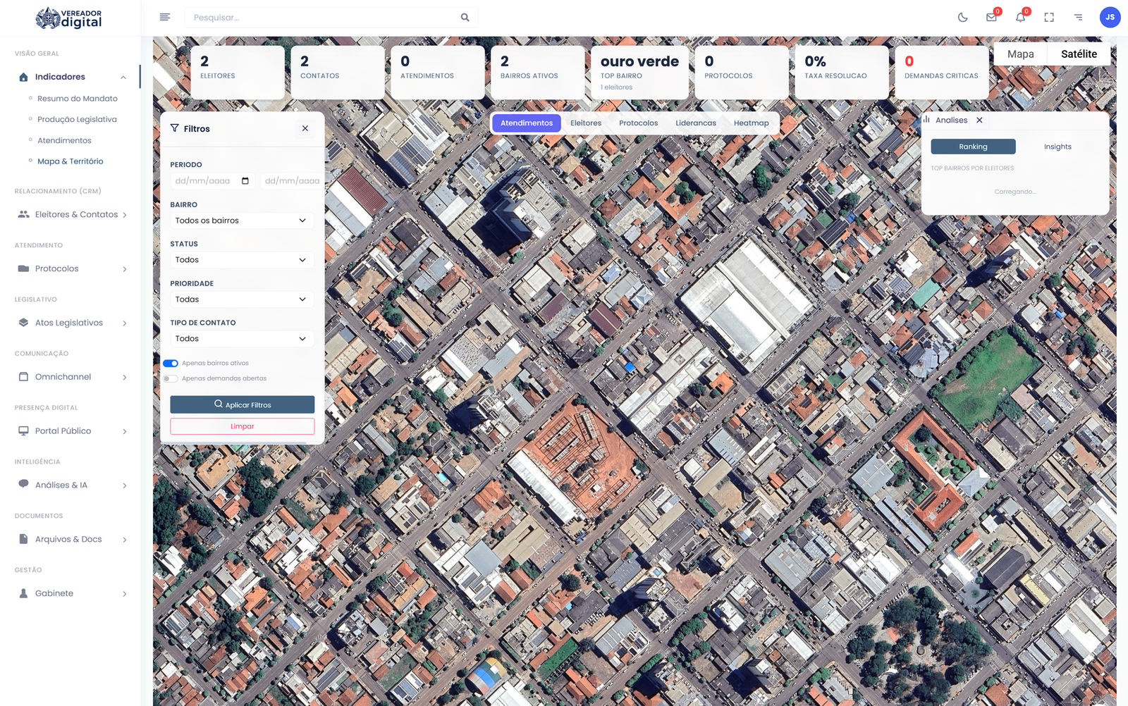 Explore os recursos do Vereador Digital